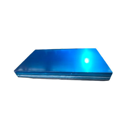 comprare 5xxx 5182 Lastra di alluminio in lega lamiera di alluminio 5182 con pellicola blu fabbricazione online