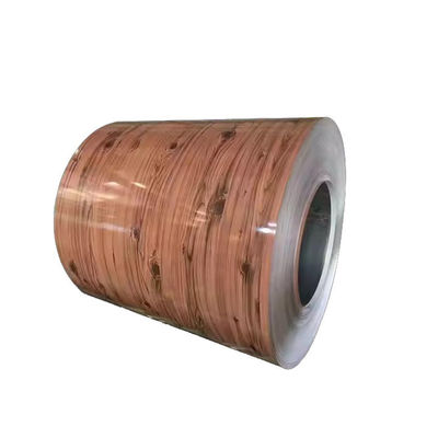 ASTM A755 bobina di acciaio pre-dipinta a grano di legno utilizzata per la decorazione di pareti interne
